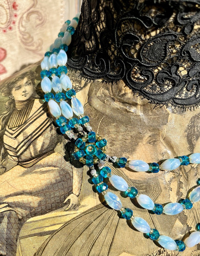 Collier vintage rangs - collier, ornés