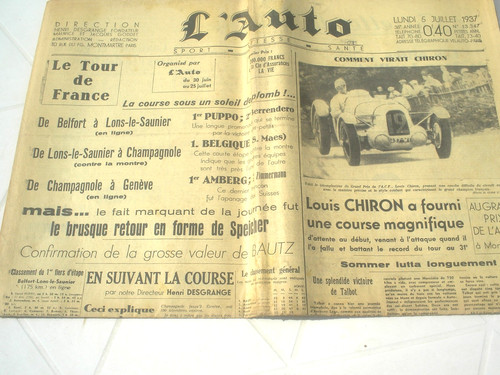 Auto 1937 tour de - l'auto,