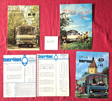 N°21915 / BERLIET  3 dépliants autocar CRUISAIR-LINAIR 3-PH 3 + 2 fiches