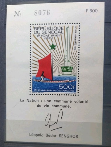 Bloc timbre sénégal - timbre,