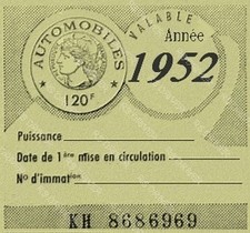 vignette 1952 véhicule