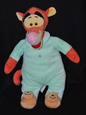 Peluche doudou tigrou DISNEY NICOTOY pyjama vert chaussons winnie 48 cm TTBE