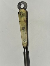 -AIGUISEUR AFFUTEUR de COUTEAUX ANCIEN MANCHE CORNE fusil boucher VIEUX OUTILS