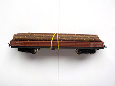 Wagon Jouef Plat à Bogies Type TP Brun SNCF Chargement Grumes réf 6520