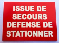 panneau "ISSUE DE SECOURS