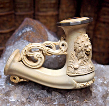 PIPE FUME CIGARETTE  EN ÉCUME DE MER SCULPTÉE " DANS LE STYLE RENAISSANCE "