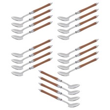  20 Pcs Cuillère Western Rétro Cuillere De Service Inox Cafe Cuillères À Dessert