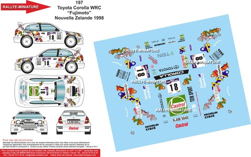 Decals ref 0197 - 1/24, toyota
