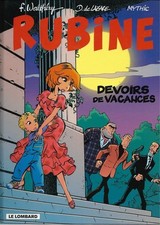 EO RUBINE N° 7 FRANÇOIS WALTHÉRY+ DESSIN ORIGINAL SEXY : DEVOIRS DE VACANCES