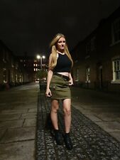 Mini jupe kaki utilitaire