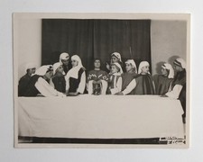 La cène, pièce de théâtre enfants - Photo vintage snapshot, Elbeuf