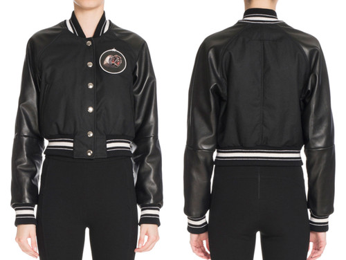 Veste bomber croppée patch - veste, À