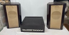 Ensemble tourne disque et enceintes ancien