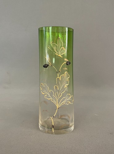 Petit vase émaillé décor - vase,