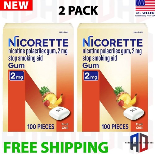 Nicorette nicotine gum stop - nicotine,