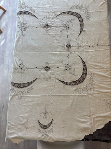 Nappe ovale rétro - , beige