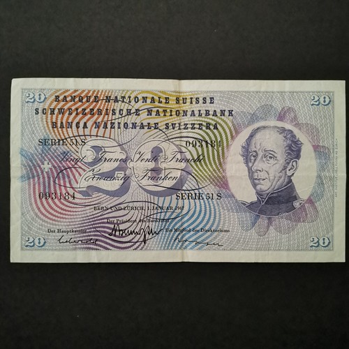 Billet francs suisse - 20, serie