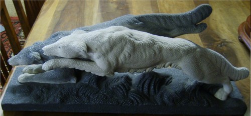 Sculpture faïence perlée - sculpture,