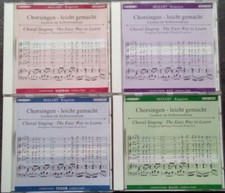 MOZART Requiem. 4 CD play-back Choeur SATB voix par voix