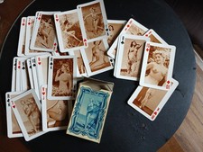 Sexy Ancien Jeu de cartes PIQUET à jouer érotique VINTAGE PIN-UP