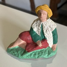 Santon Devineau : Berger assis, Hauteur 6 cm