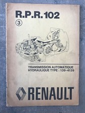 manuel de réparation RPR102 renault 12 R12 transmission auto type 139-4139