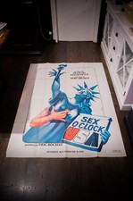 SEX O'CLOCK USA Adult X-Rated Large French Vintage Movie Poster Original 1976