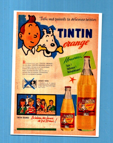 Tintin carte postale - carte,