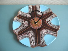 ancien plateau fromages céramique Vallauris table vintage cheese board Käsebrett