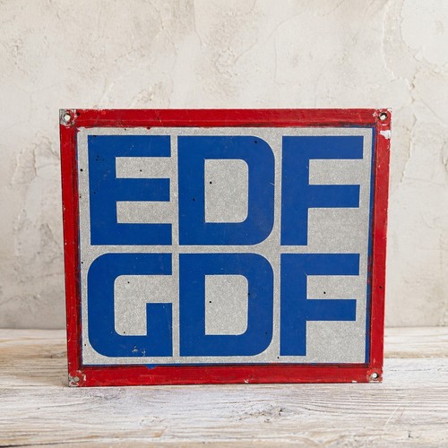 Plaque edf gdf vintage en - /,
