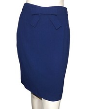 MOSCHINO - JUPE EN VISCOSE BLEU ROI - blue skirt