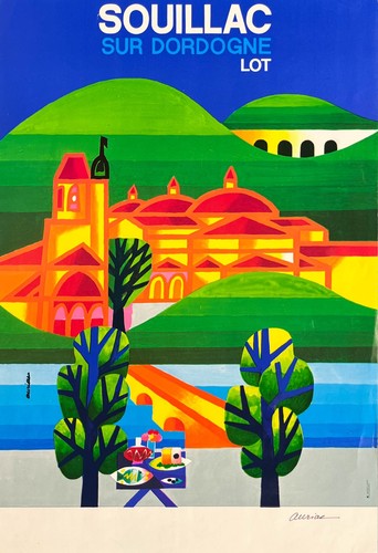 Affiche originale souillac - affiche,