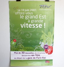 Affiche SNCF - TGV EST