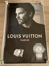 Watch giant poster / Affiche montres LOUIS VUITTON Tambour / Bradley Cooper