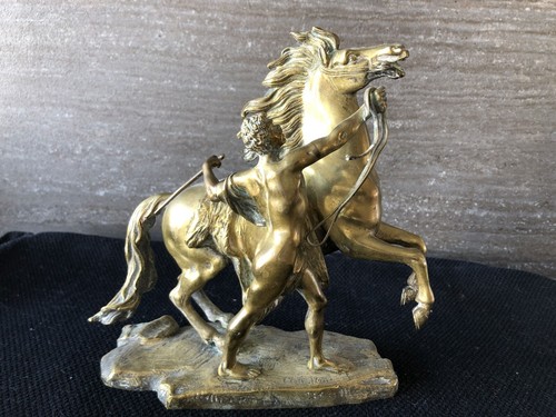 Sculpture bronze cheval de - en,