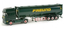 HERPA - Camion porte container et container citerne FREUND - DAF XF 105 SSC 4...