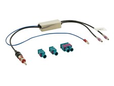 Adaptateur antenne Fakra Male set vers DIN Male 12V phantom LEONI