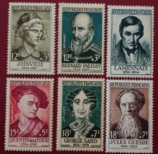  Vintage French Stamps