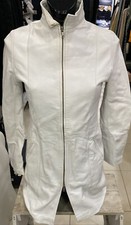 VESTE EN CUIR Verte Femme