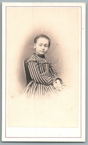 Cdv 1870 petite fille robe - fille,
