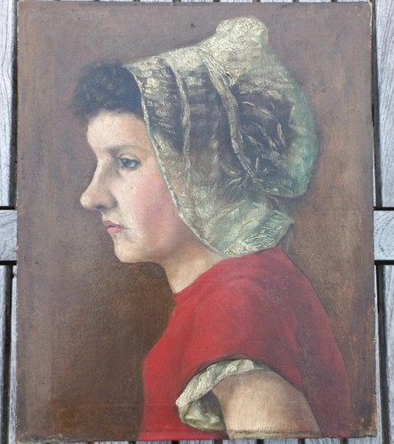 Tableau ancien huile - tableau,