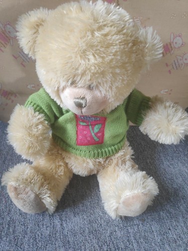 Doudou ours beige pull - beige, vert