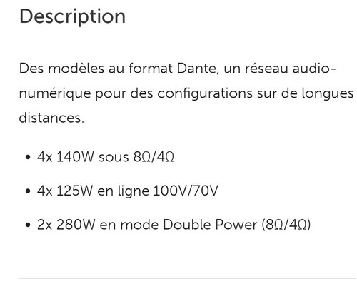 Ampli professionnel - professionnel, de