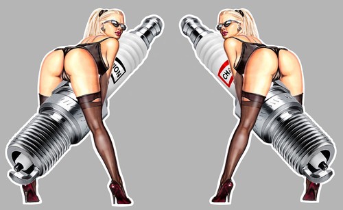 Sticker pinup bougie - 2, x