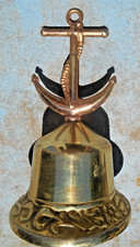 cloche métal doré ancienne