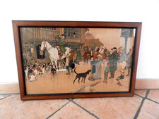 ANCIENNE LITHOGRAPHIE " Chasse