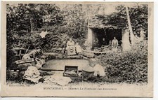 MONTMIRAIL - Marne - CPA 51 - lavage du linge à la fontaine des amoureux