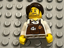 Pieces personnage LEGO minifig Larry the Barista, The LEGO Movie - tlm010