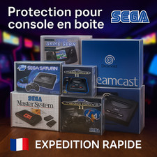 Protection transparente boite CONSOLE SEGA protector case box sleeve