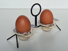 Coquetiers poule céramique